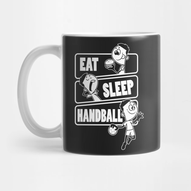 Eat Sleep Handball Repeat - Gift for handball players print by theodoros20